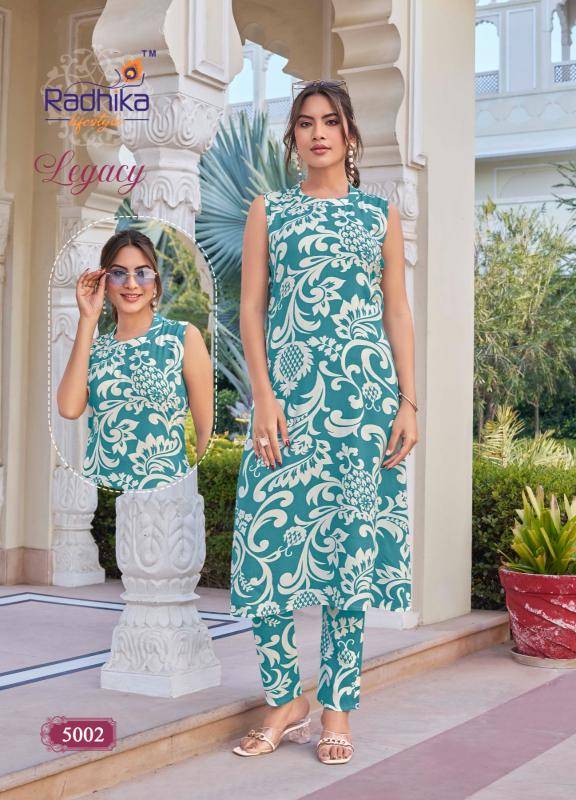 Radhika lifestyle legacy vol 5 coord set Kurti wholesale distributors